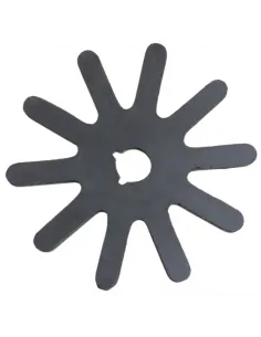 Estrella Lona Peladora de 10 Puntas x 205mm para Máquinas Estupiña 5000-6 para Dedos Largos