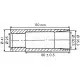 Manguito cónico / casquillo para púas de 820 mm
