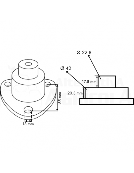 Pivote de giro L40036