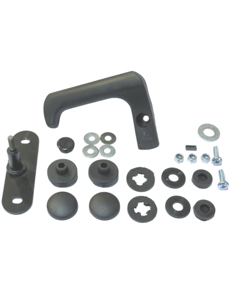 Conjunto completo cerradura cristal trasero tractor John Deere