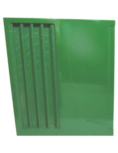 Tapa chapa lateral izquierda con rejilla capó tractor John Deere S 5015, 6000, 6010