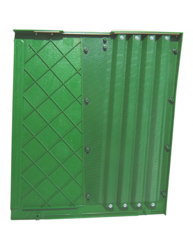 Tapa chapa lateral izquierda con rejilla capó tractor John Deere S 5015, 6000, 6010