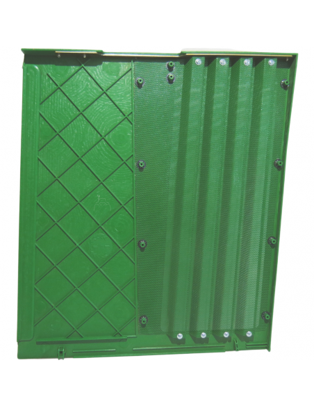 Tapa chapa lateral izquierda con rejilla capó tractor John Deere S 5015, 6000, 6010
