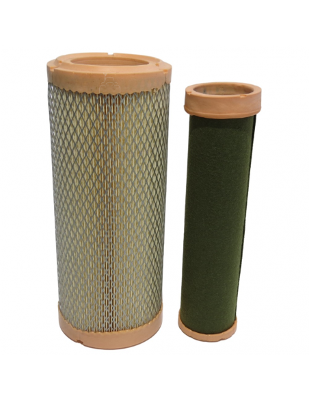 Kit juego filtros aire interior y exterior diferentes marcas y modelos de tractor