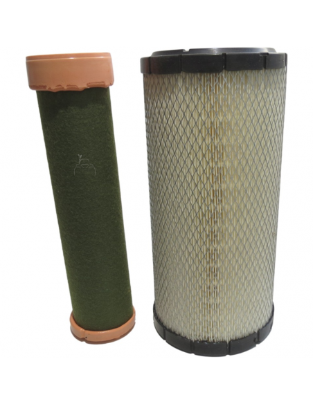 Kit juego filtros aire interior y exterior diferentes marcas y modelos de tractor
