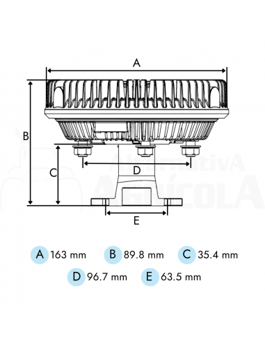 Embrague viscoso ventilador tractor Massey Ferguson diferentes modelos
