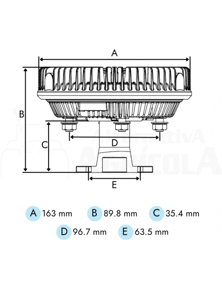 Embrague viscoso ventilador tractor Massey Ferguson diferentes modelos