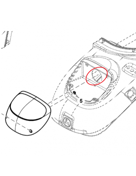 Piloto Trasero AL210180 Tractores John Deere S 6020, 6030, 7020, 7030...