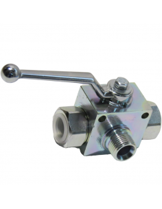 Llave de Paso Hidráulica de 3 Vías 1/2"