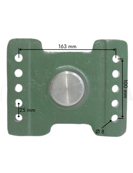 Soporte izquierdo con sistema de giro para guardabarros tractor John Deere