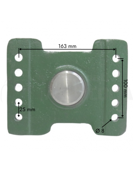 Soporte derecho con sistema de giro para guardabarros tractor John Deere