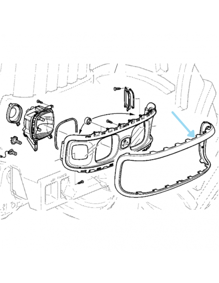 Cerquillo faro delantero John Deere L170785