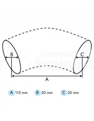 Manguito enfriador aceite motor tractor John Deere Serie