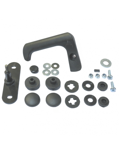 Conjunto completo cerradura cristal trasero tractor John Deere