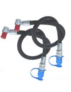 Juego 2 latiguillo tercer punto 3/8" con enchufe rápido 1/2" 790 mm