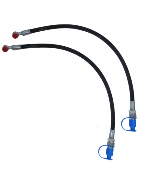 Juego 2 latiguillo tercer punto 3/8" con enchufe rápido 1/2" 790 mm