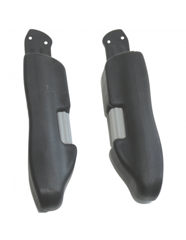 Juego de reposa brazos abatible y regulables para asientos