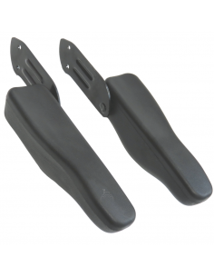 Juego de reposa brazos abatible y regulables para asientos