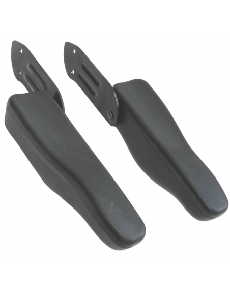 Juego de reposa brazos abatible y regulables para asientos