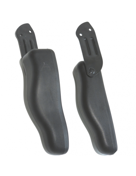 Juego de reposa brazos abatible y regulables para asientos