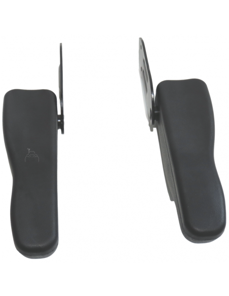 Juego de reposa brazos abatible y regulables para asientos