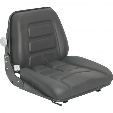 Asiento negro RM53M en PVC con sistema micro