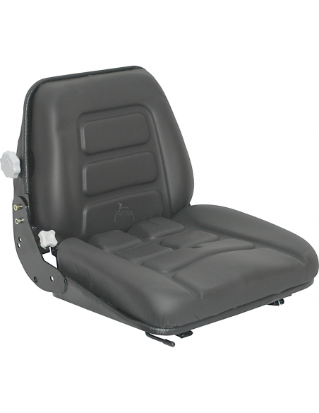 Asiento negro RM53M en PVC con sistema micro