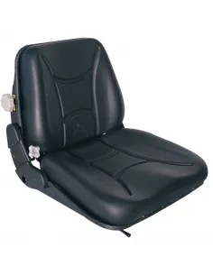 Asiento negro  RM52 en PVC con raliles desplazables