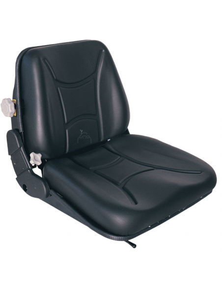 Asiento negro  RM52 en PVC con raliles desplazables
