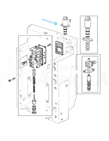 Solenoide toma de fuerza John Deere AL158332