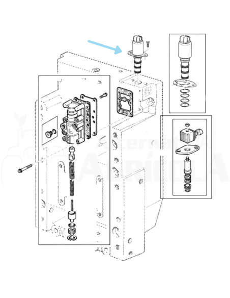 Solenoide toma de fuerza John Deere AL158332