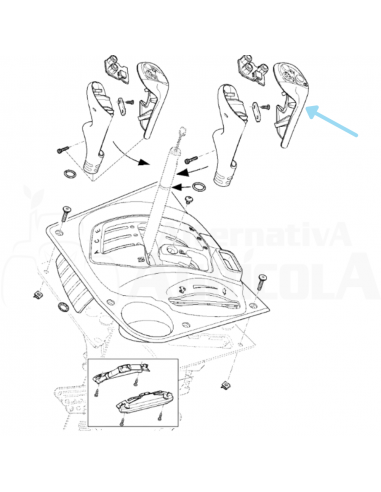 Empuñadura cambio Autoquad John Deere AL208096