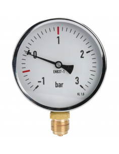 Manovacuómetro 1/2" para cisternas cubas