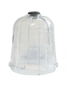 Vaso de policarbonato para sifón cuba riego o purín Ø123 interior