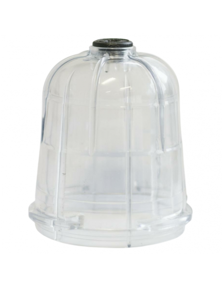 Vaso de policarbonato para sifón cuba riego o purín Ø123 interior