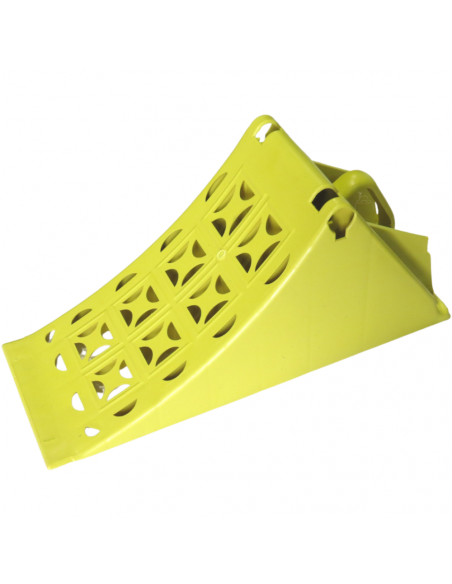 Calzo 200 mm ancho y soporte de plástico para ruedas 