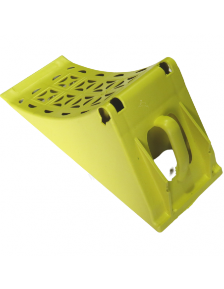 Calzo 200 mm ancho y soporte de plástico para ruedas 