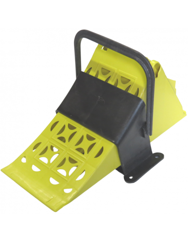 Calzo 200 mm ancho y soporte de plástico para ruedas 