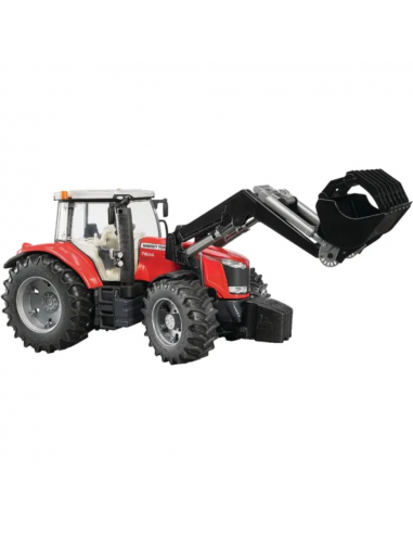 Tractor de juguete MASSEY FERGUSON 7600 con pala escala 1:16