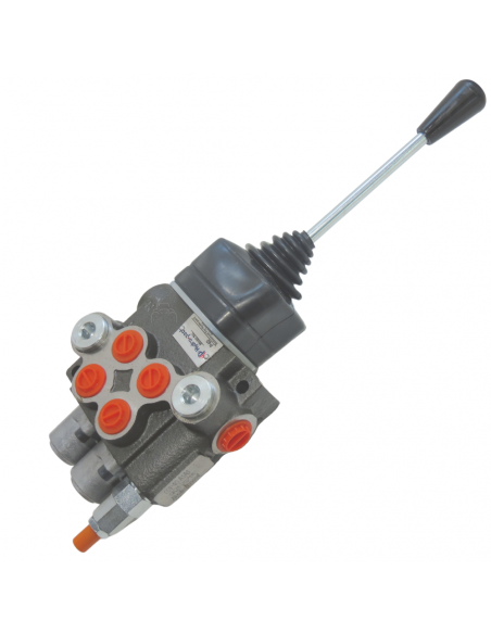 Distribuidor Hidráulico en cruz tipo Joystick 3/8" doble efecto circuito abierto