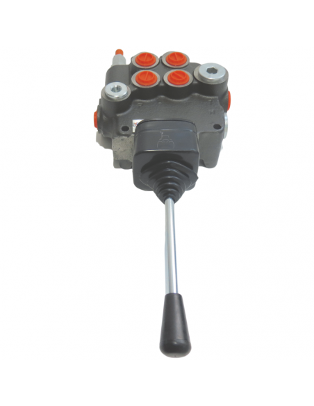 Distribuidor Hidráulico en cruz tipo Joystick 3/8" doble efecto circuito abierto