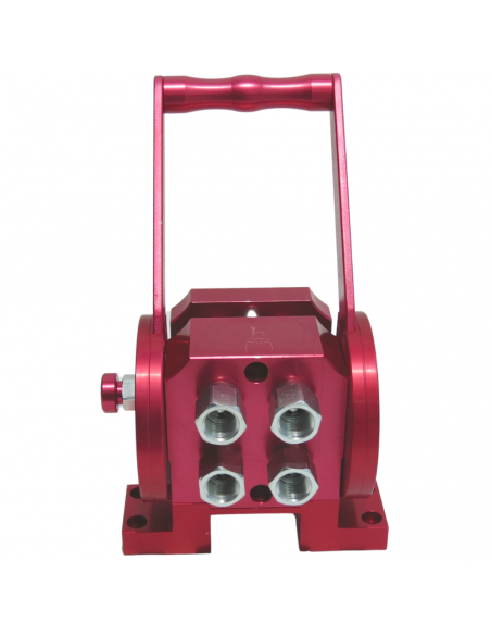 Multiconector rápido hidráulico caras planas 4 enchufes 1/2"