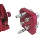 Multiconector rápido hidráulico caras planas 4 enchufes 1/2"