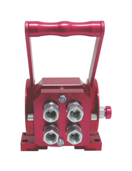 Multiconector rápido hidráulico caras planas 4 enchufes 1/2"