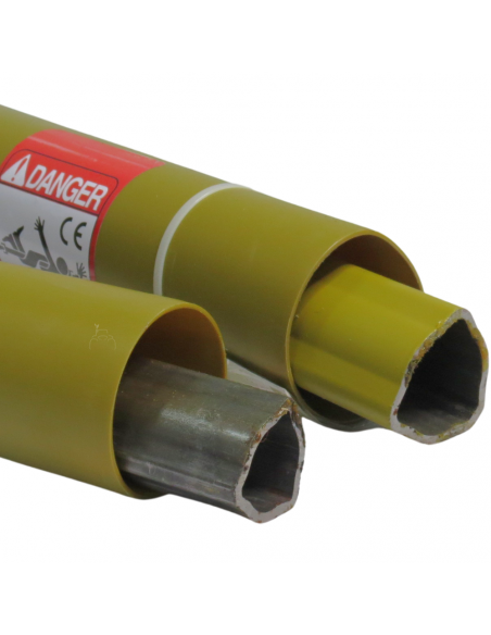 Transmisión Categoría 6 x 1000 mm embrague 2 discos Ø200mm tubo triangular 1"3/8 Z6