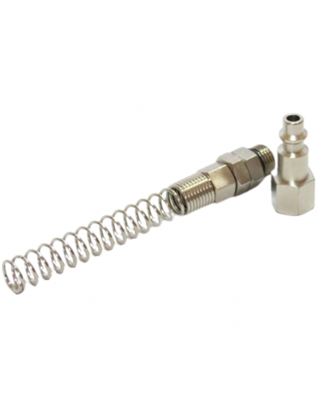 Enchufe hambra y racord giratorio c/muelle 