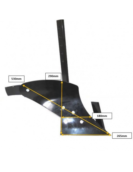 Arado fijo motoazada y motocultor  6"