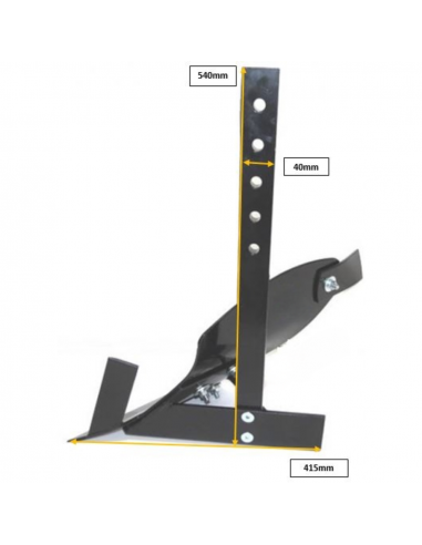 Arado fijo motoazada y motocultor  6"