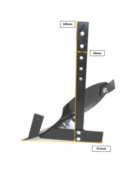 Arado fijo motoazada y motocultor  6"