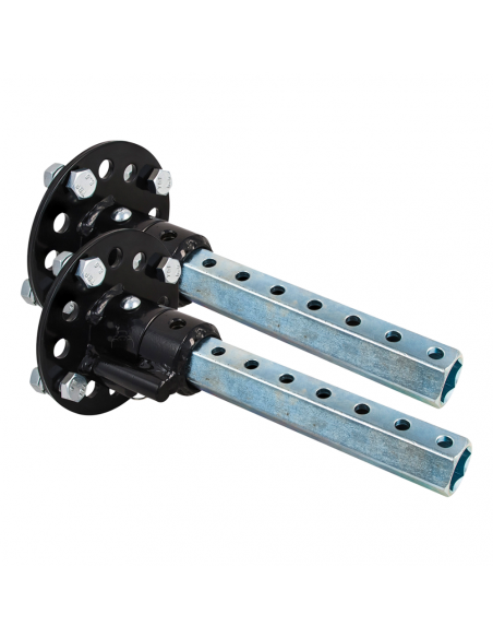 Ejes desplazables universales con desbloqueo rueda hexágono 23mm